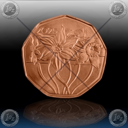  5 EVRO AVSTRIJA 2025 "NARCISE" UNC